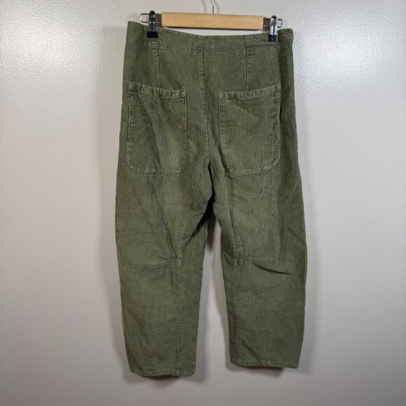 We the Free Corduroy Pants Size 26 Button Fly Pleated Straight Leg High Rise - Picture 2 of 10